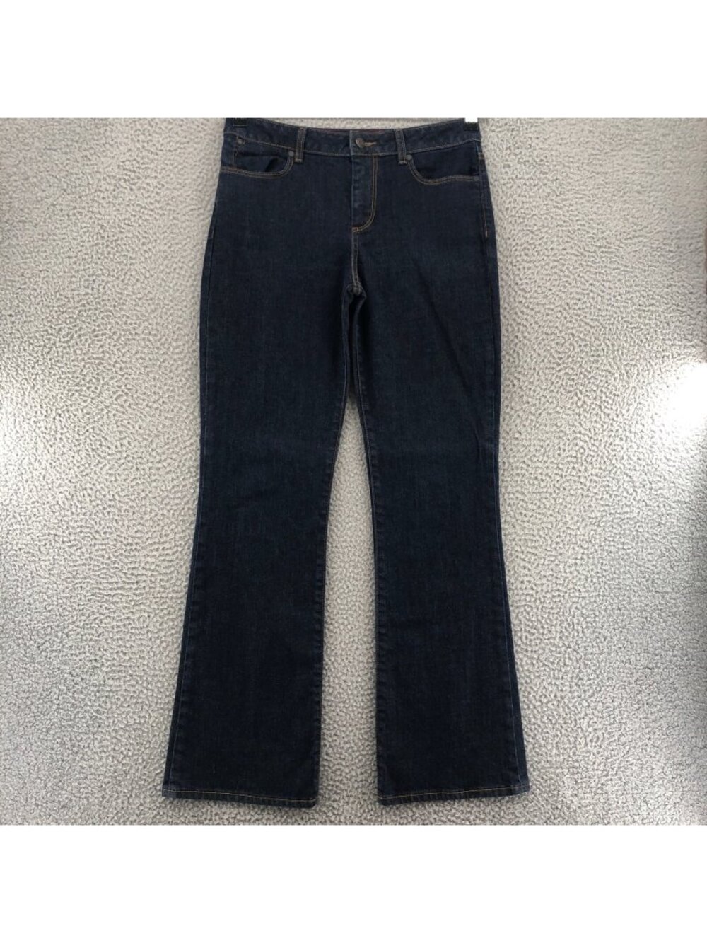 Talbots Jeans Womens 8 29 Blue Dark Wash Denim Heritage Boot Cut Stretch Pockets